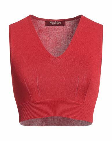 Max Mara Studio Woman Top Red Viscose, Polyamide Cover