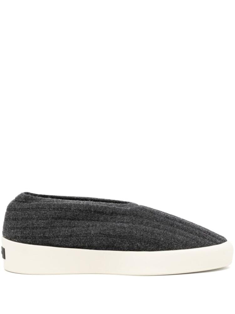 Fear Of God Moc Knit low-top wool slippers - Grey Cover