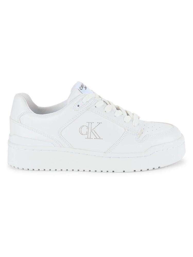 Calvin Klein Women's Ashier Perforated Sneakers - White Cover