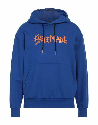 Self Made By Gianfranco Villegas Man Sweatshirt Blue Cotton Cover