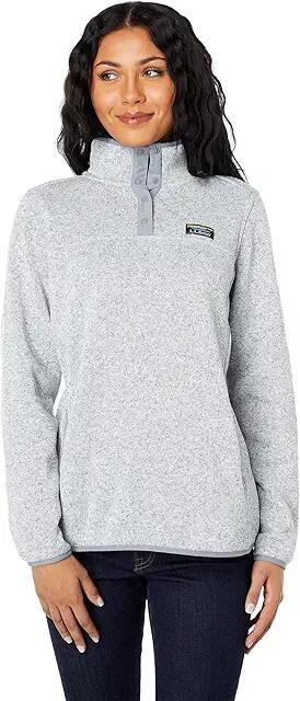 L.L.Bean Sweater Fleece Pullover (Pewter) Women's Clothing Cover