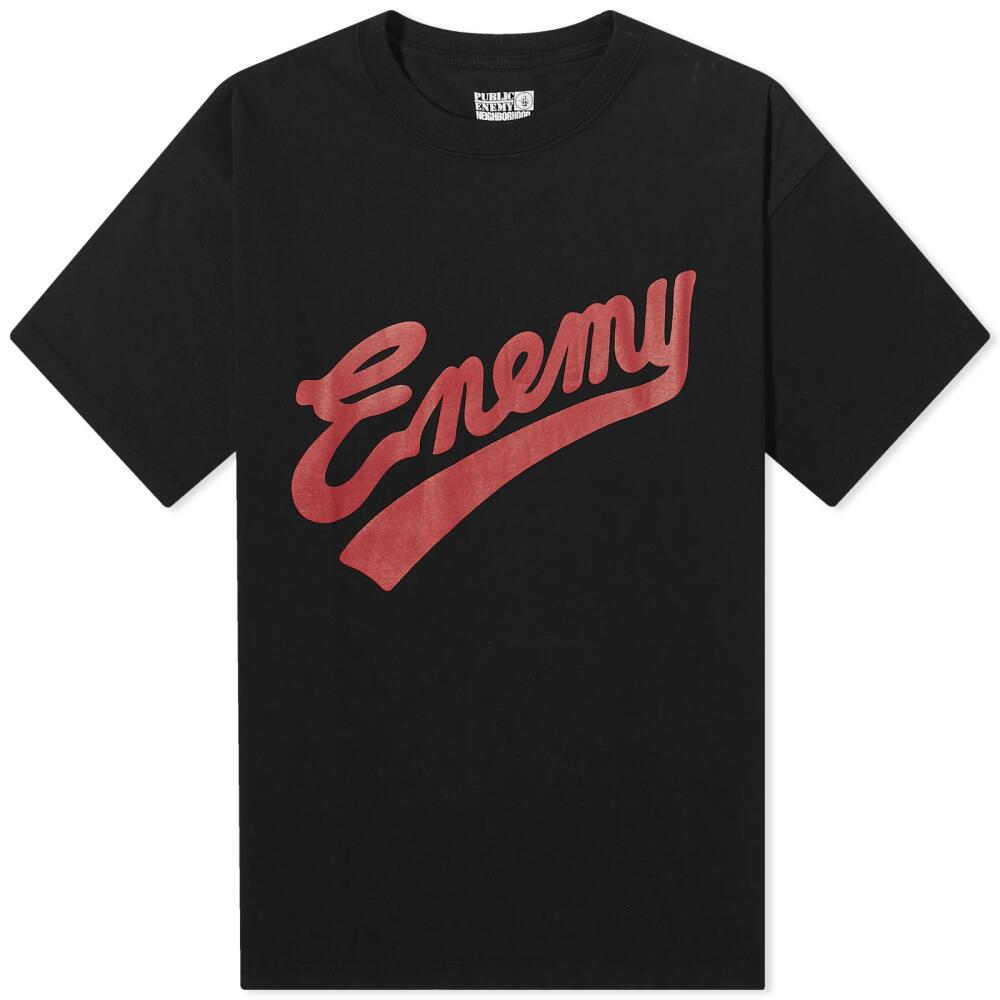 Neighborhood Men's x Public Enemy T-Shirt in Black Cover