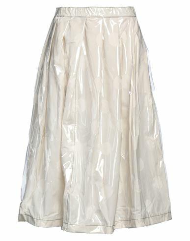 Comme Des Garçons Woman Midi skirt Cream PVC - Polyvinyl chloride, Cotton Cover