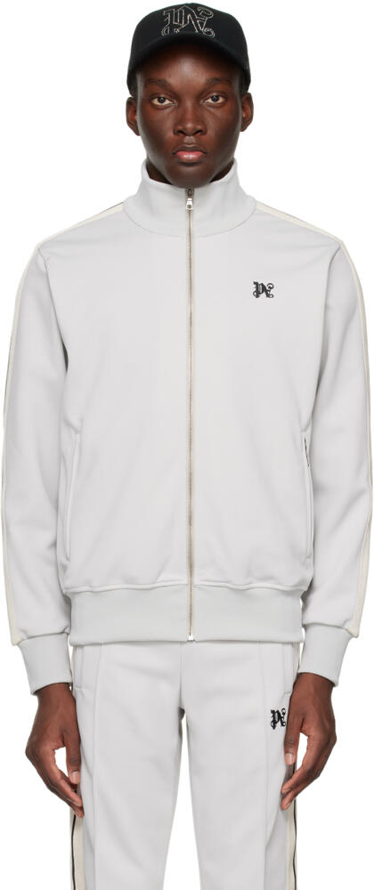 Palm Angels Gray Monogram Track Jacket Cover