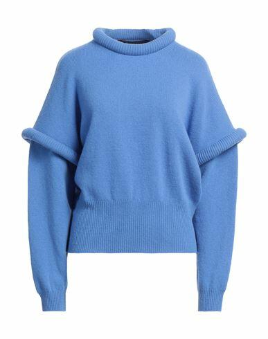 Federica Tosi Woman Sweater Blue Wool, Cashmere Cover