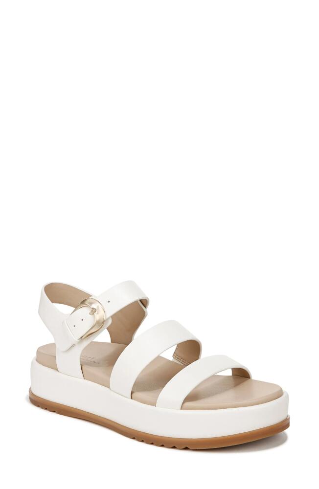 27 EDIT Naturalizer Zizi Platform Sandal in White Faux Leather Cover