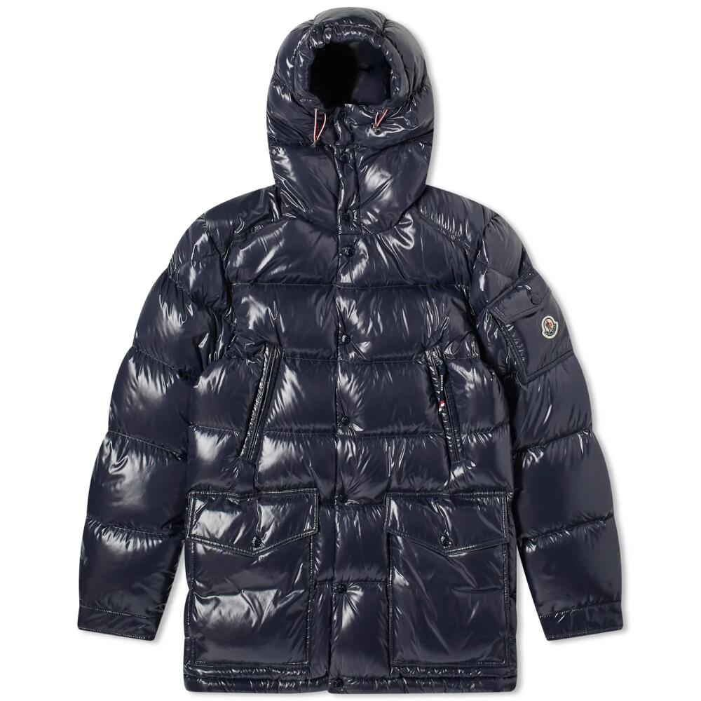 Moncler Men's Chiablese Short Parka Jacket in Navy Cover