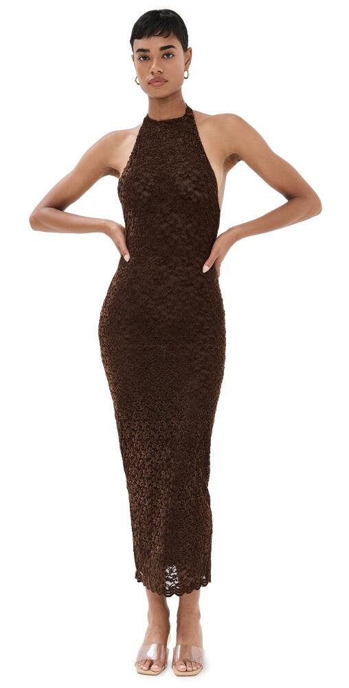 Lioness Members Only Midi Dress Chocolate Cover