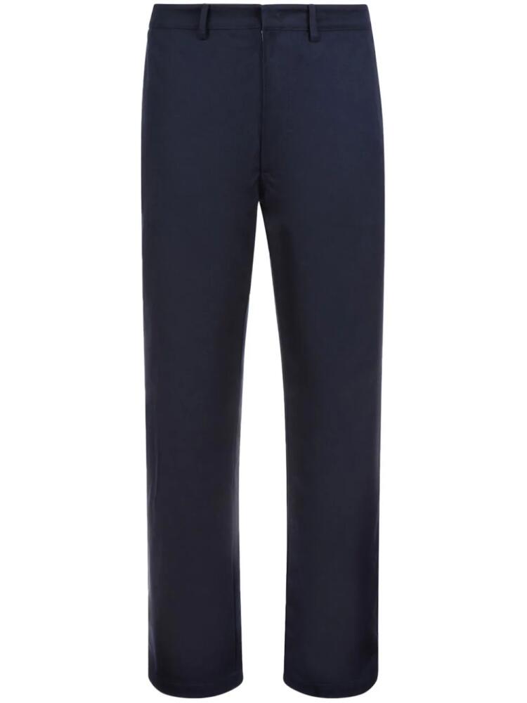 Bally straight-leg cotton trousers - Blue Cover