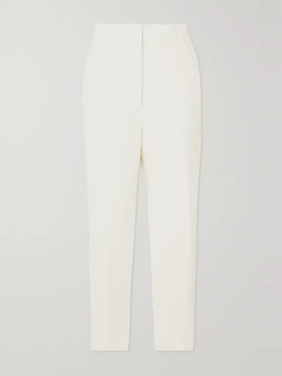 Alexander McQueen - Straight-leg Crepe Pants - Ivory Cover