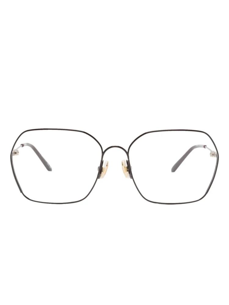 Chloé Eyewear oversized metal-frame glasses - Purple Cover