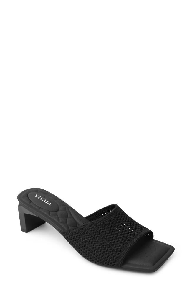 VIVAIA Juliet Pro Slide Sandal in Black Mesh Cover