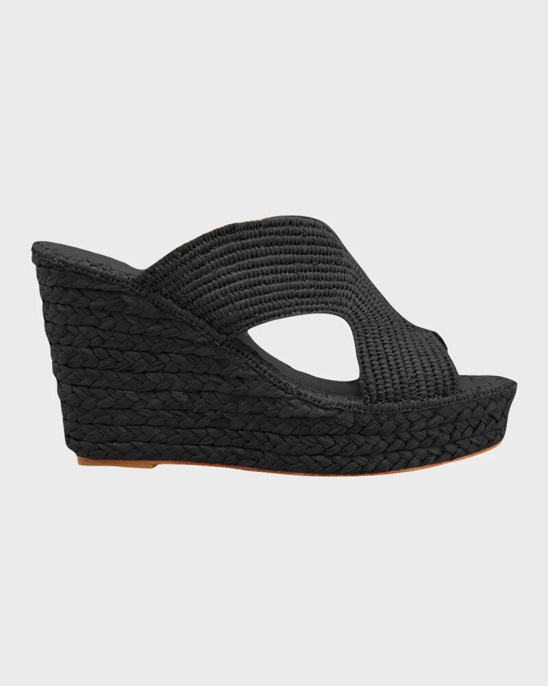 Carrie Forbes Lina Cutout Slide Wedge Sandals Cover