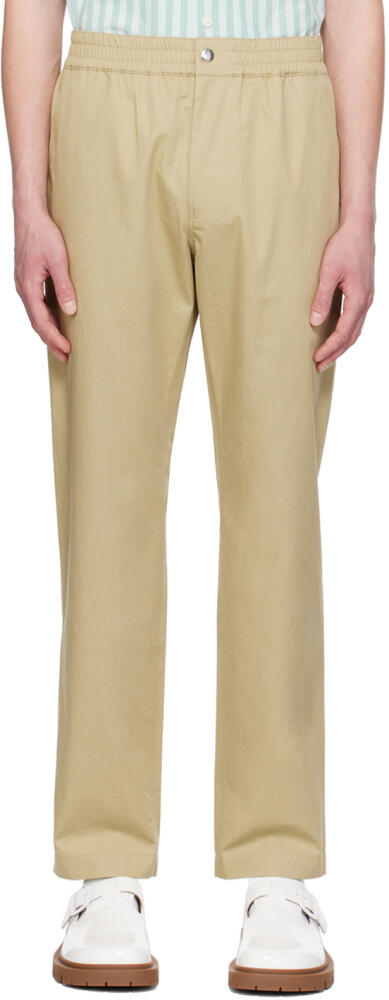 Maison Kitsuné Beige Casual Trousers Cover