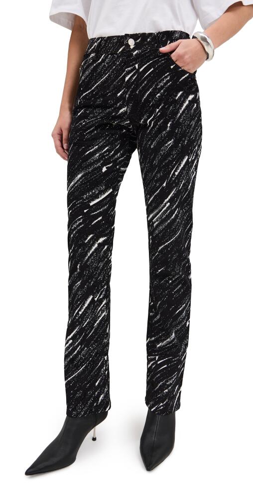 Marni Crayon Flocked Jeans Black Cover