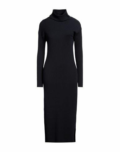 's Max Mara Woman Midi dress Midnight blue Virgin Wool, Polyester Cover