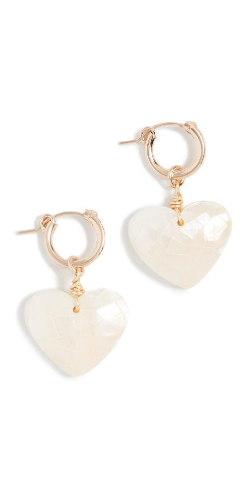 Brinker + Eliza Little Love Earrings Gold/Pearl Cover