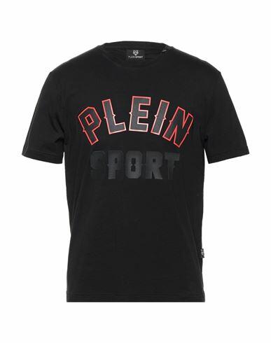 Plein Sport Man T-shirt Black Cotton Cover