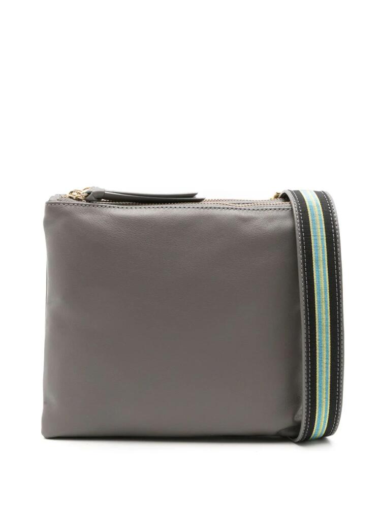 Sarah Chofakian Barbara leather crossbody bag - Grey Cover