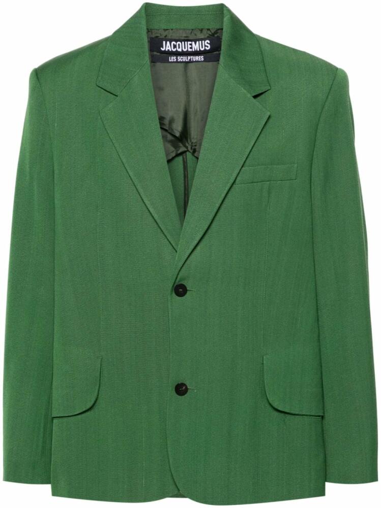 Jacquemus Titolo single-breasted blazer - Green Cover