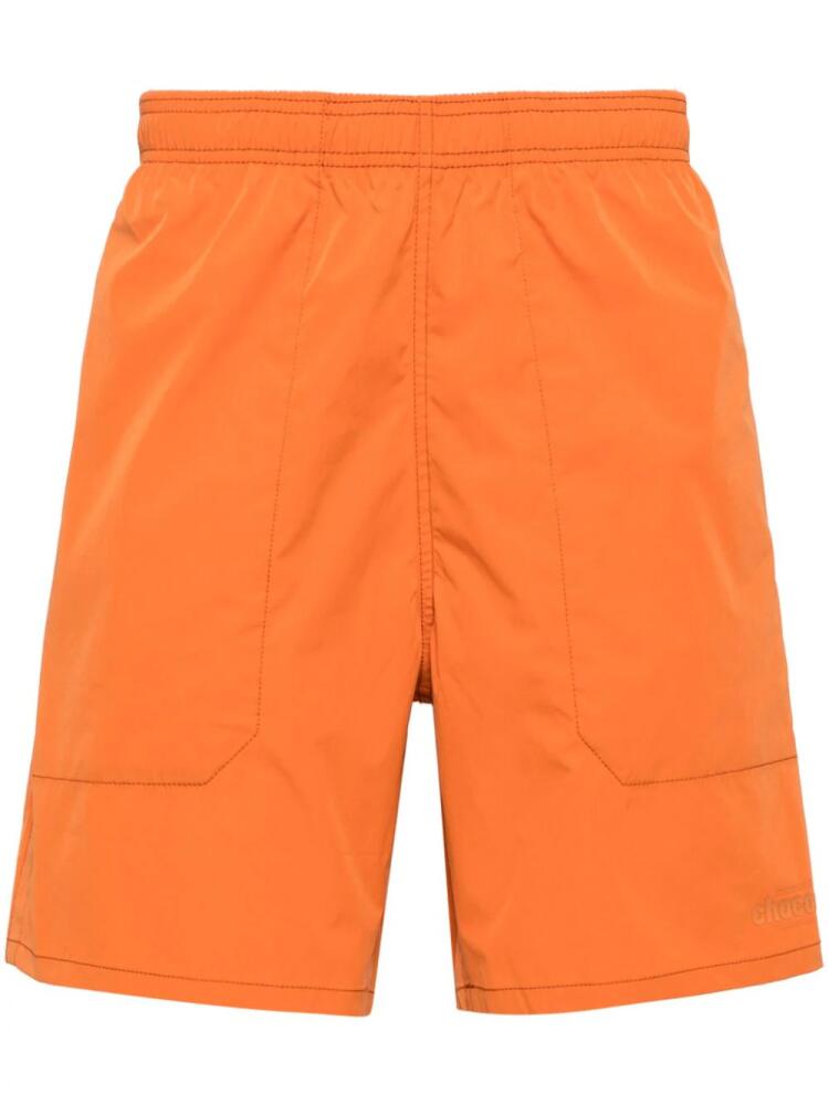 CHOCOOLATE logo-print bermuda shorts - Orange Cover