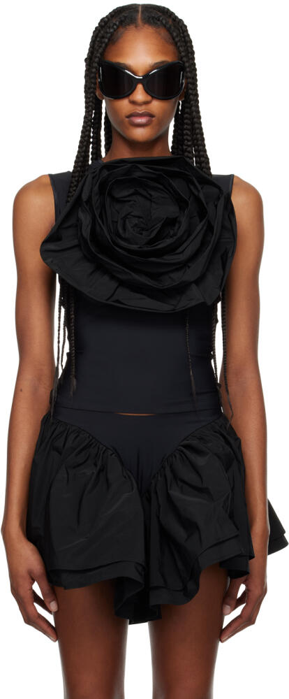 VAQUERA Black Rose Tank Top Cover