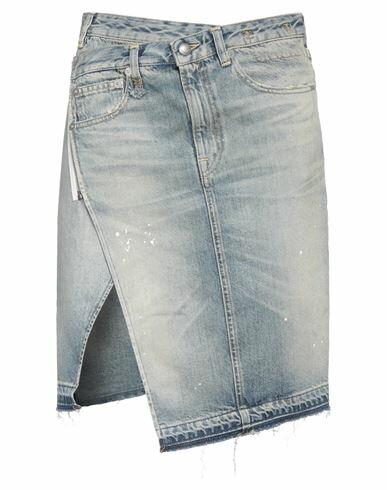 R13 Woman Denim skirt Blue Cotton Cover