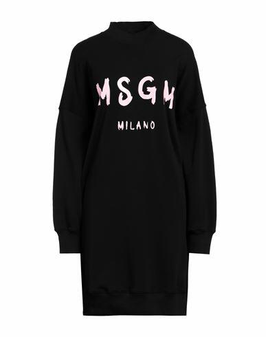 Msgm Woman Mini dress Black Cotton Cover