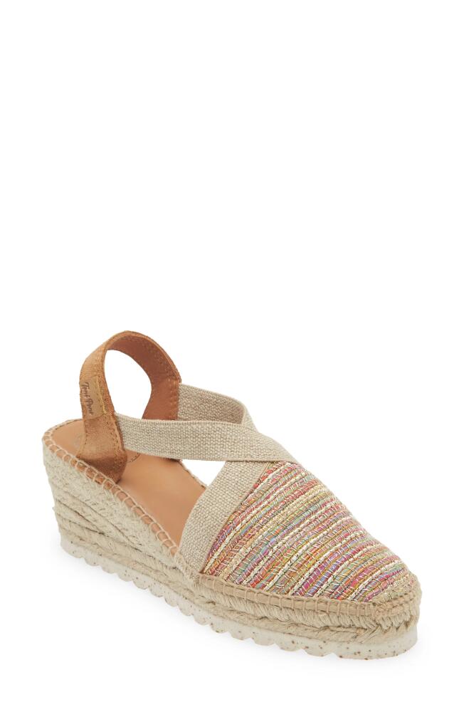 Toni Pons Terra Wedge Espadrille in Beige Multi Cover