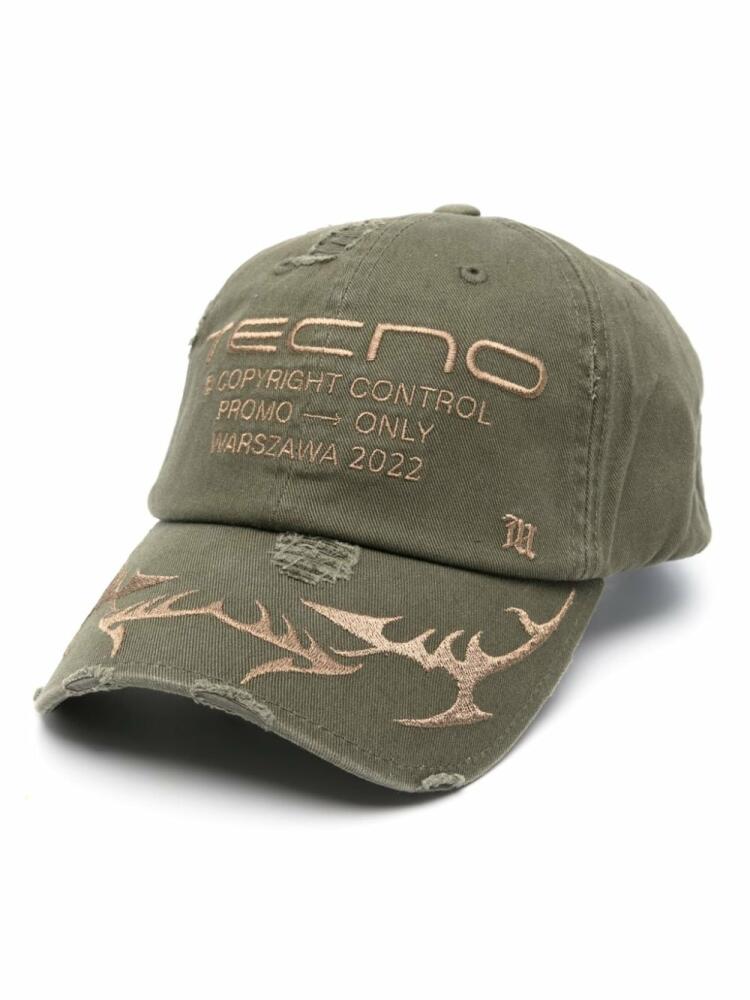 MISBHV Tecno distressed cap - Green Cover