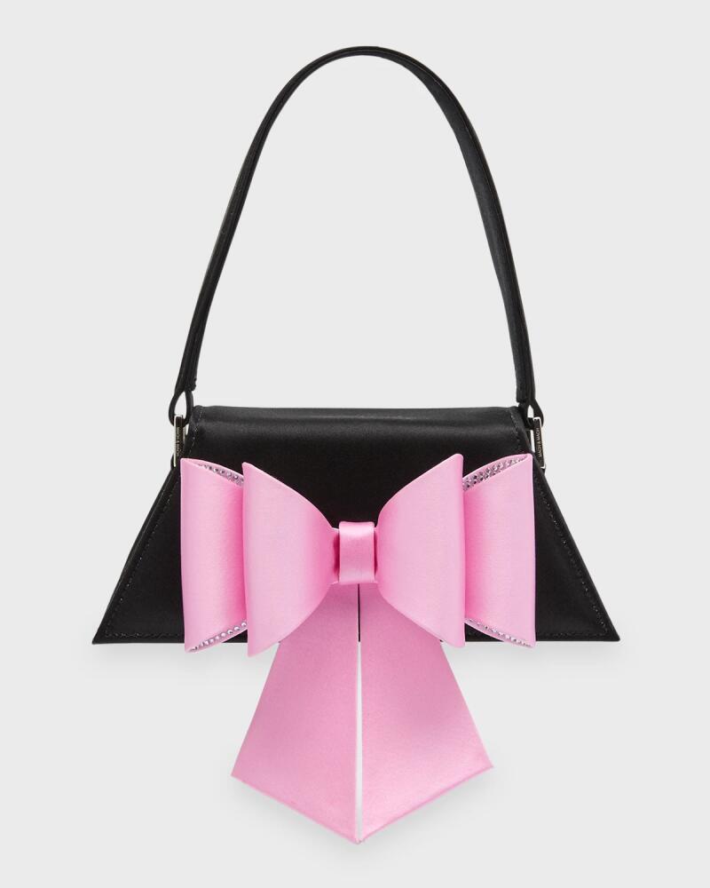 MACH & MACH Le Cadeau Mini Bow Satin Top-Handle Bag Cover