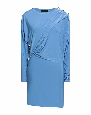 Les Bourdelles Des Garçons Woman Mini dress Pastel blue Polyester, Elastane Cover