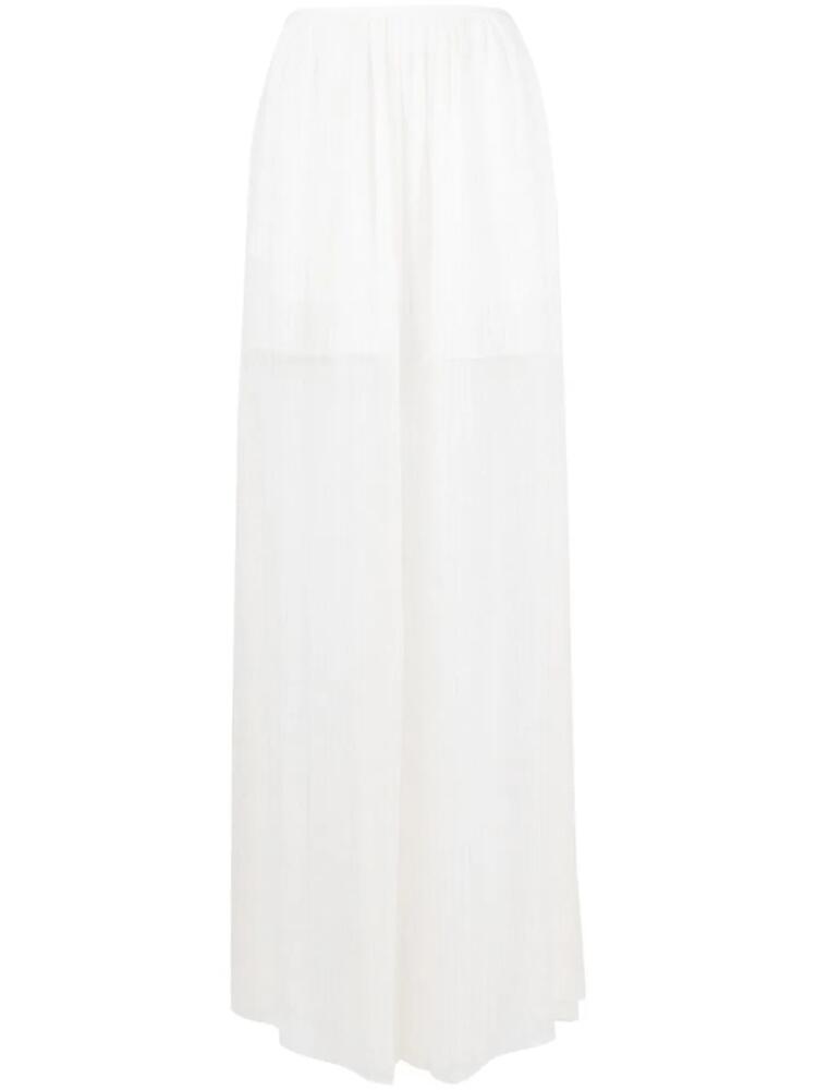 Rochas elasticated-waist trousers - White Cover