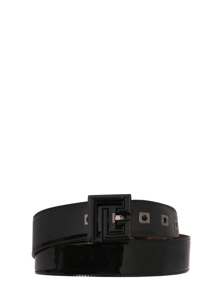 BALMAIN 35mm Patent Leather Belt Cover