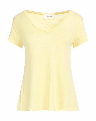 American Vintage Woman T-shirt Yellow Cotton, Viscose Cover