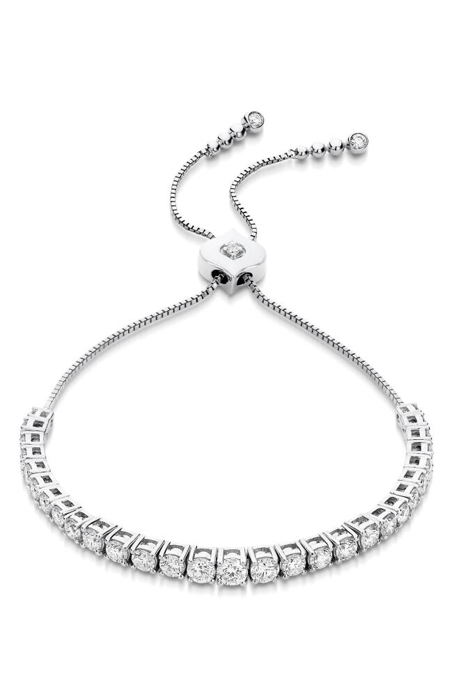 Sara Weinstock Isadora Eternity Diamond Bolo Bracelet in White Gold Cover