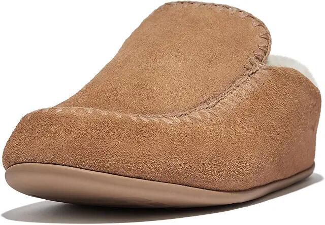 FitFlop Chrissie II Haus Crochet-Stitch Shearling Slippers (Desert Tan) Women's Slippers Cover