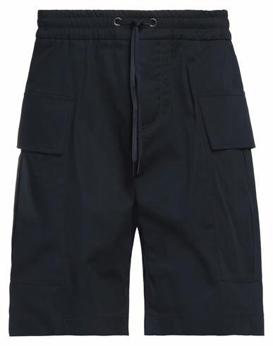 Hōsio Man Shorts & Bermuda Shorts Midnight blue Cotton, Elastane Cover