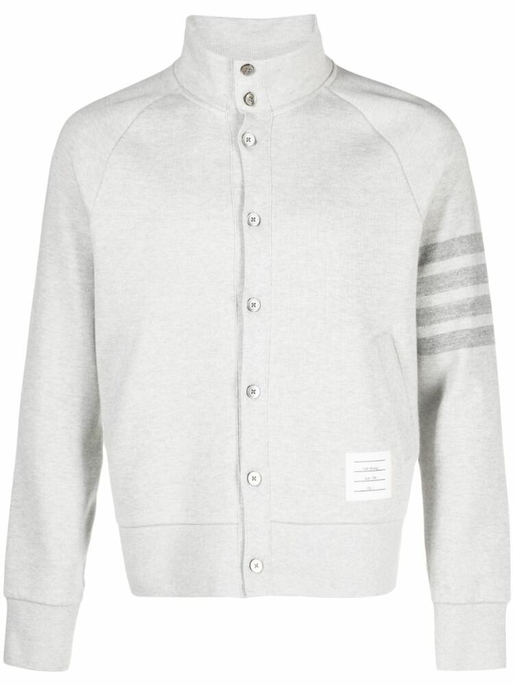 Thom Browne 4-Bar double-face sweatshirt - Grey Cover