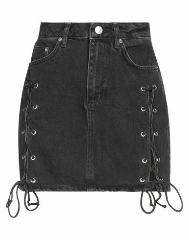 Na-kd Woman Denim skirt Black Cotton Cover