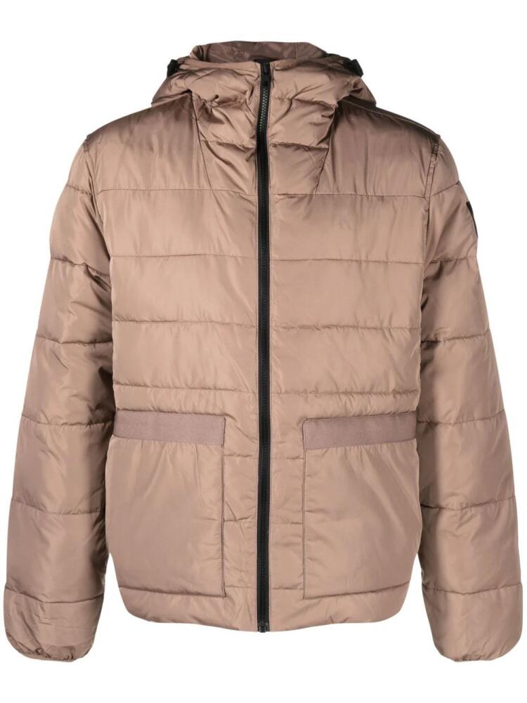 Calvin Klein Jeans padded hooded jacket - Brown Cover