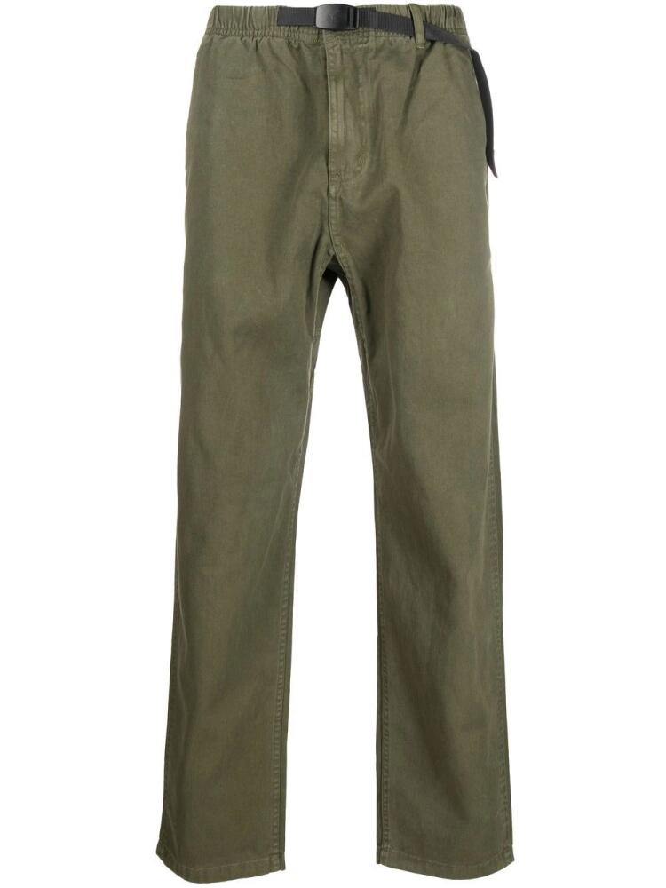 Gramicci belted-waist straight-leg trousers - Green Cover