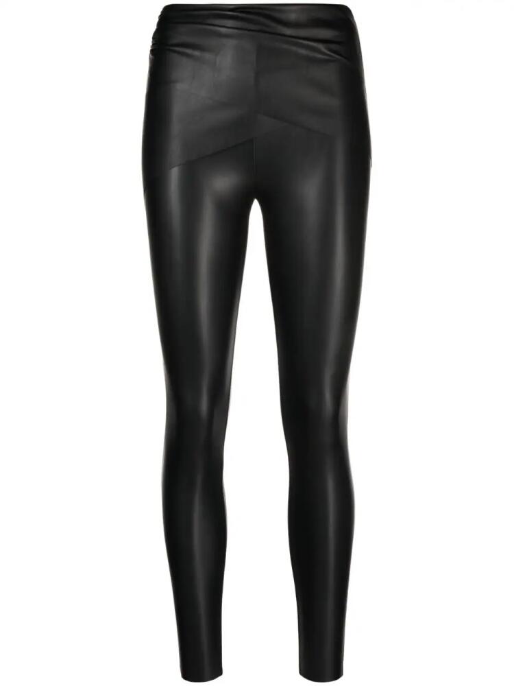 Wolford high-waisted polished-finish trousers - Black Cover