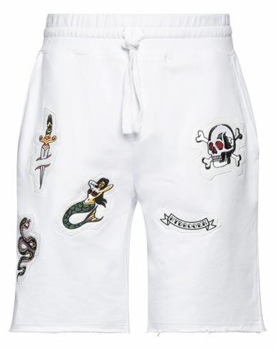 Hydrogen Man Shorts & Bermuda Shorts White Cotton, Polyester Cover