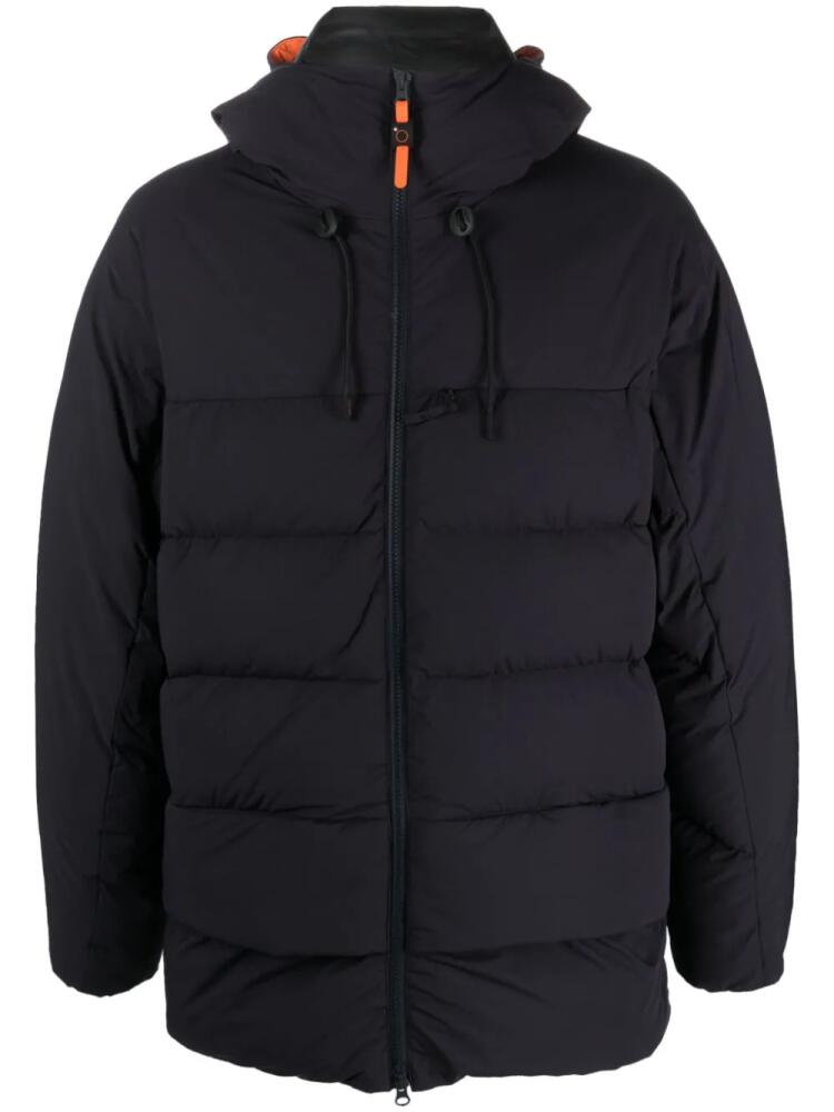 ASPESI hooded zip-up puffer jacket - Blue Cover