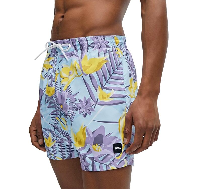 Boss Piranha Floral Regular Fit 5.3 Swim Trunks Cover