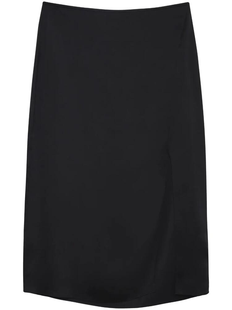 ANINE BING Jolin silk midi skirt - Black Cover