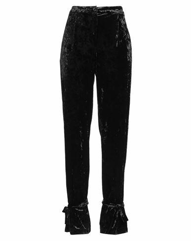 Patrizia Pepe Sera Woman Pants Black Polyester, Elastane Cover