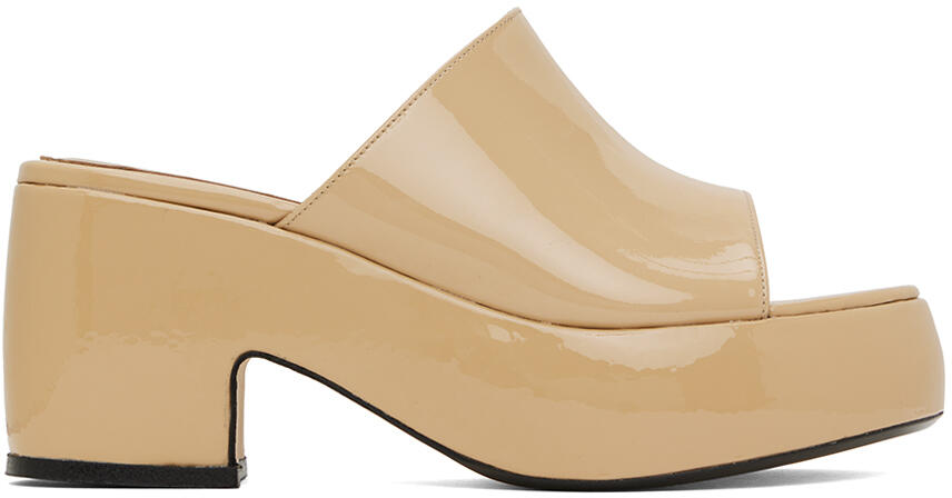 BY FAR Beige Leroy Heeled Sandals Cover