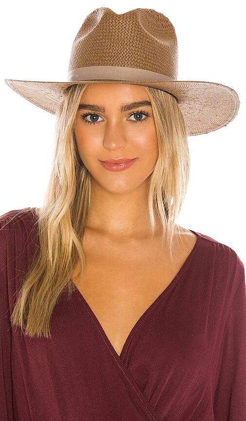 Janessa Leone Adriana Hat in Brown Cover